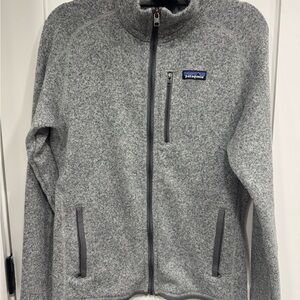 Patagonia Gray Zip Up Sweater